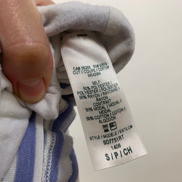 Splendid Maxi dress blue stripe small - Picture 4 of 6